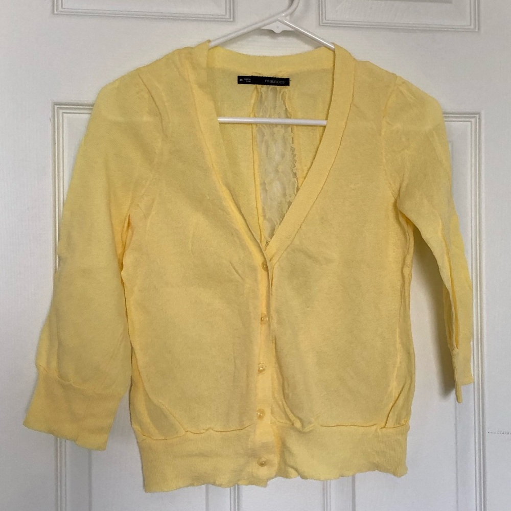 Maurices cardigan size-XS (beautiful lace detail!)